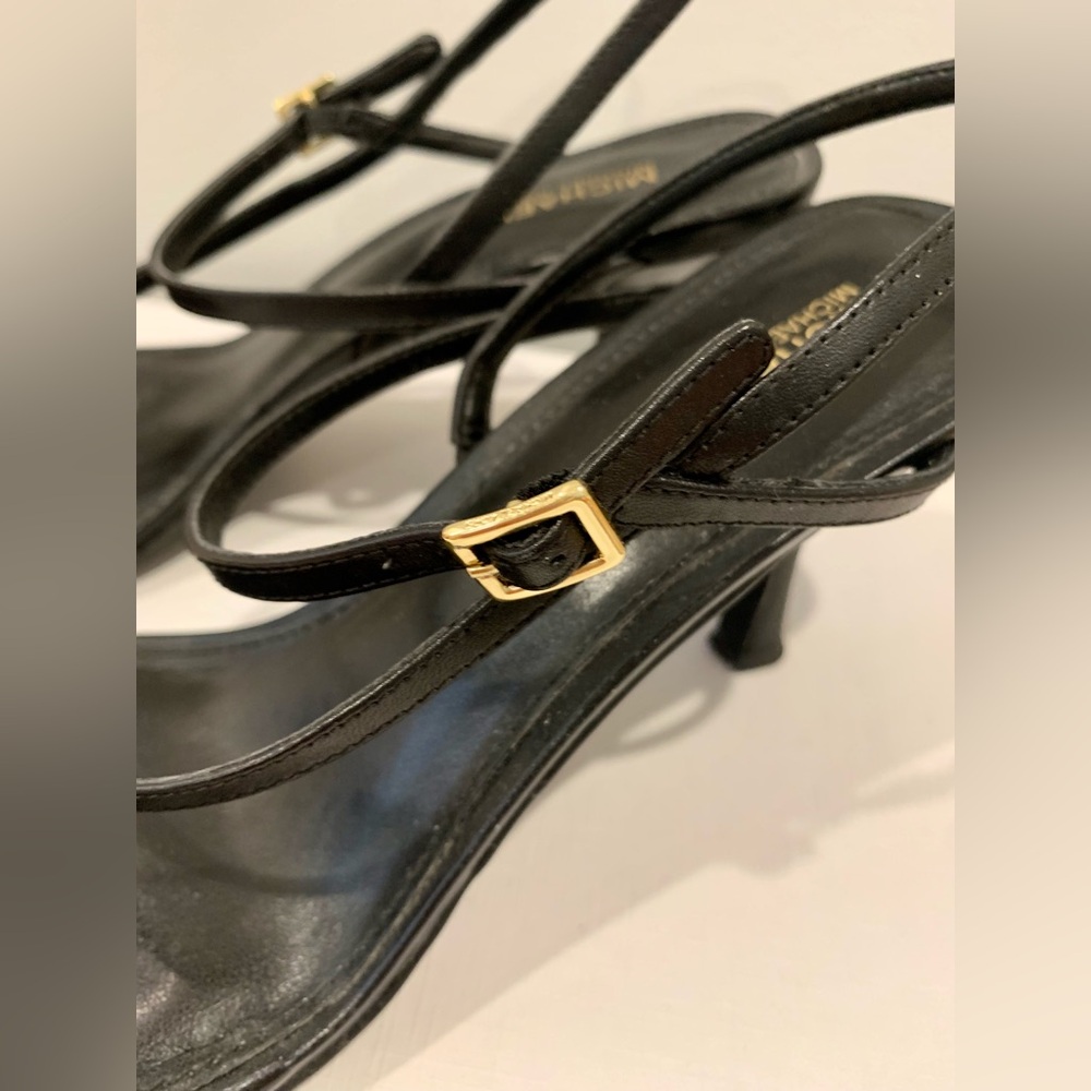 Michael Kors Elegant Black Strappy Heels - Picture 4 of 5